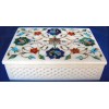 A box with inlay work on the top and filgree work on the side